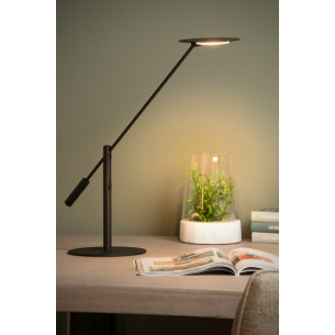 Anselmo Led black desk lamp with dimmer Lucide