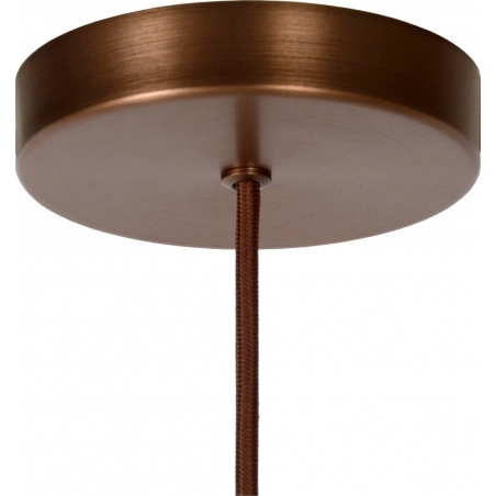 Toledo 20 amber&copper glass pendant lamp Lucide