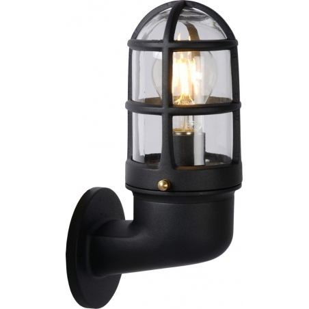 Dudley black outdoor wall lamp Lucide