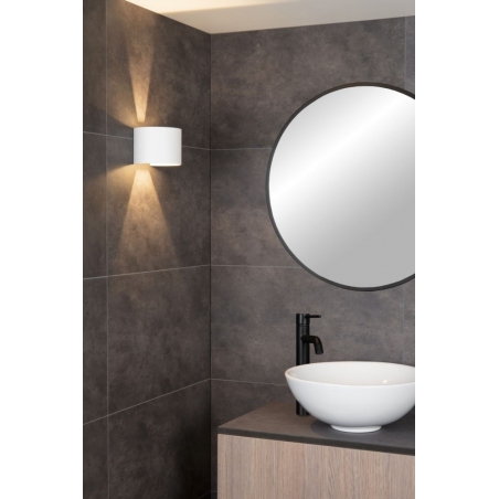 Axi Round LED white bathroom wall lamp Lucide