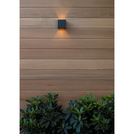 Axi Square LED black bathroom wall lamp Lucide