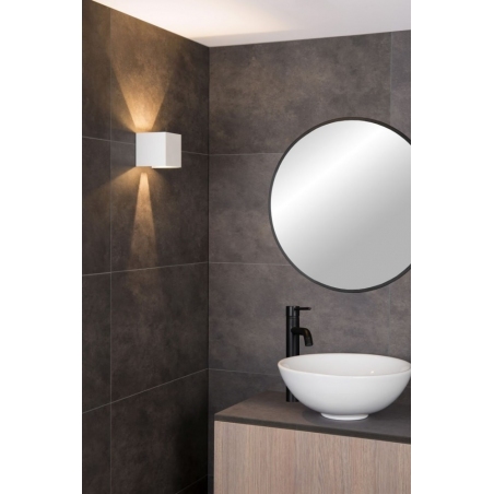 Axi Square LED white bathroom wall lamp Lucide