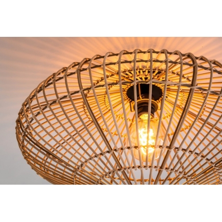 Magali 56 natural rattan ceiling lamp Lucide