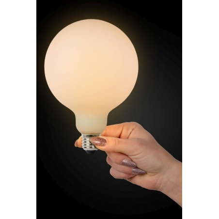 Step Led E27 8W 12,5 cm white dimmable bulb Lucide
