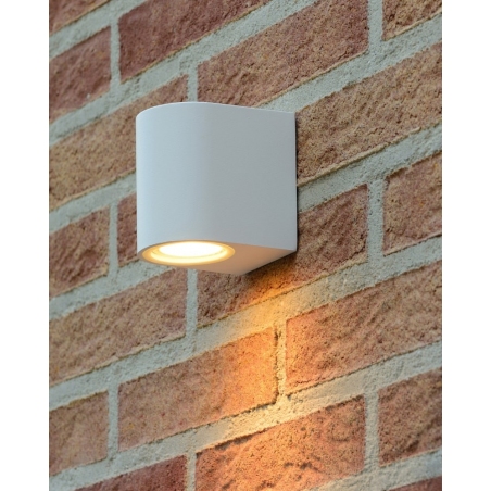Zaro Round white outdoor wall lamp Lucide