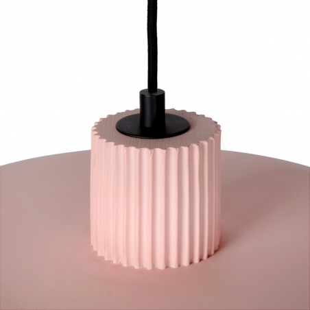 Stylowa Lampa wisząca betonowa Ophelia 20 różowa Lucide do salonu i jadalni