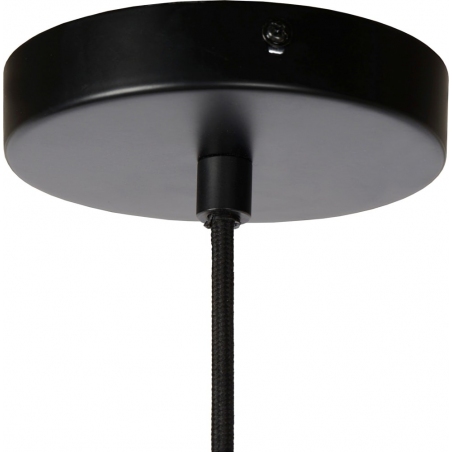 Stylowa Lampa wisząca betonowa Ophelia 35 czarna Lucide do salonu i jadalni