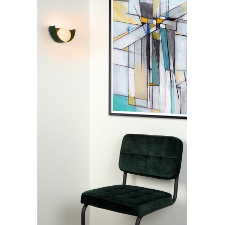 Benni opal/green wall lamp with glass ball Lucide