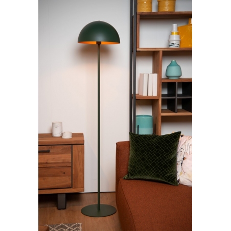 Stylowa Lampa podłogowa "grzybek" Siemon zielona Lucide do salonu i sypialni