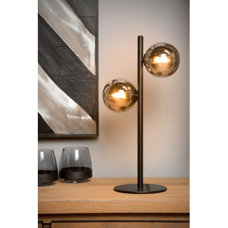 Tycho black glass balls table lamp Lucide