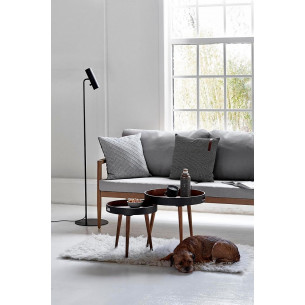 MIB 6 black floor lamp with adjustable arm DFTP