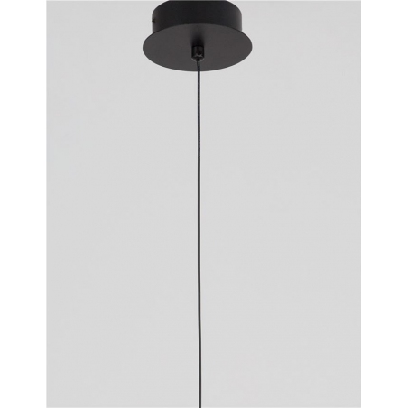 Reya 8 LED black&white glass ball pendant lamp