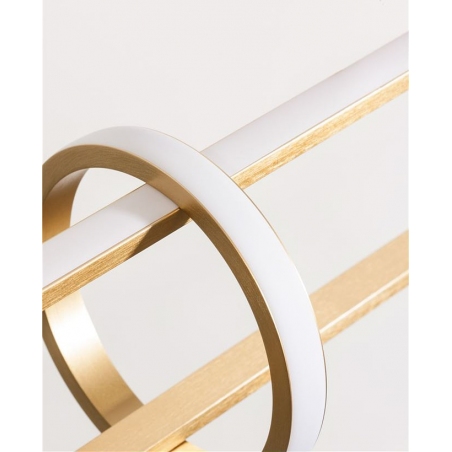 Gallo LED gold glamour linear pendant lamp