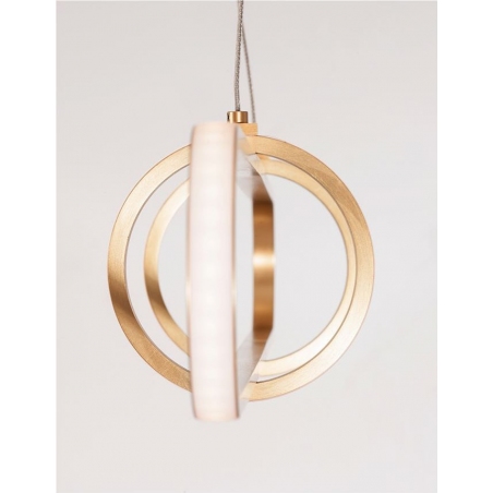 Gallo LED gold glamour linear pendant lamp