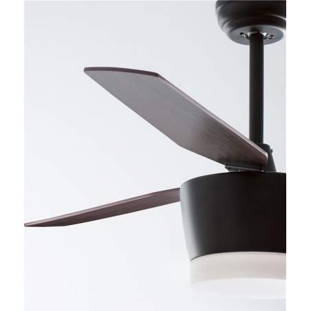 Helicopter LED black&browndesigner semi flush ceiling light