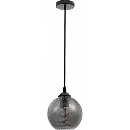 Lampa wisząca szklana kula dekoracyjna Perlage 14 czarna