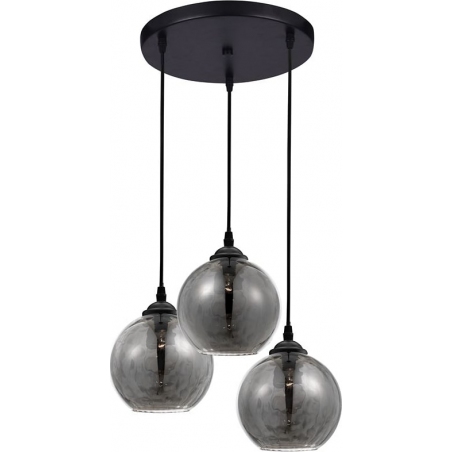 Perlage 30 black glass balls pendant lamp