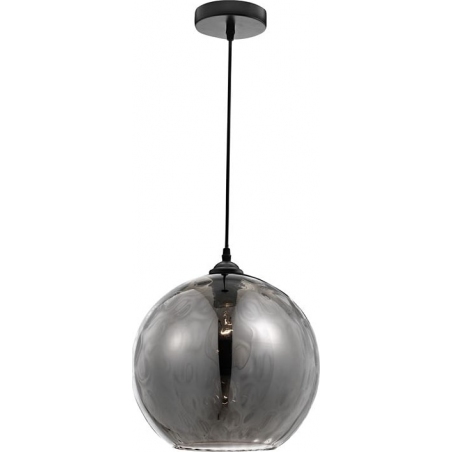 Labda II black glass ball pendant lamp