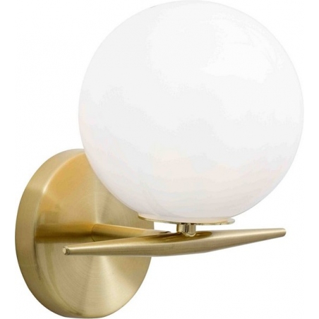 Louis white&brass glass ball wall lamp glamour