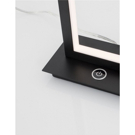 Frame LED black minimalistic table lamp