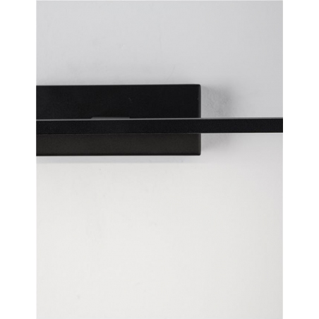 Cleos LED 41 black bathroom linear wall lamp