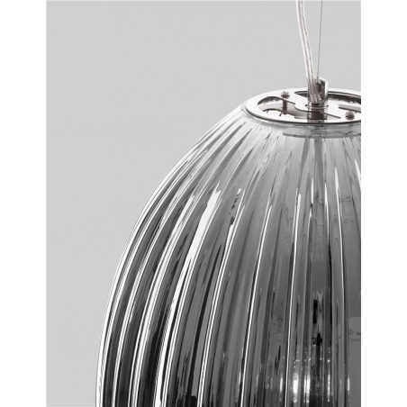 Jong 30 grey oval glass pendant lamp