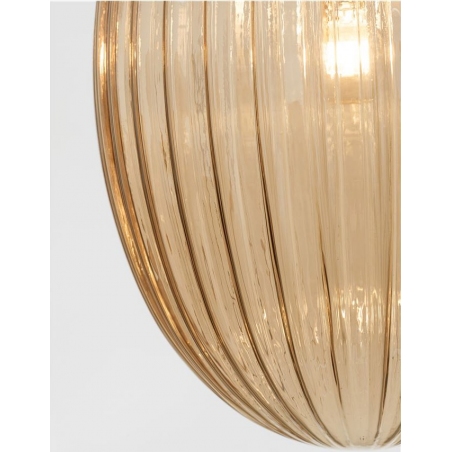 Jong 30 amber oval glass pendant lamp
