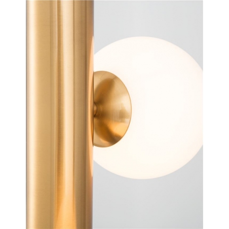 Klein III white&brass glamour glass balls pendant lamp