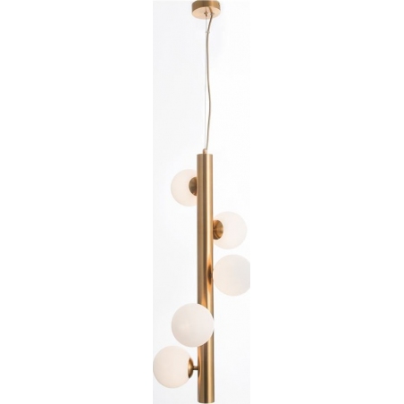 Klein V white&brass glamour glass balls pendant lamp