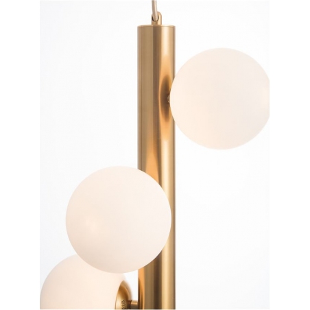 Klein V white&brass glamour glass balls pendant lamp
