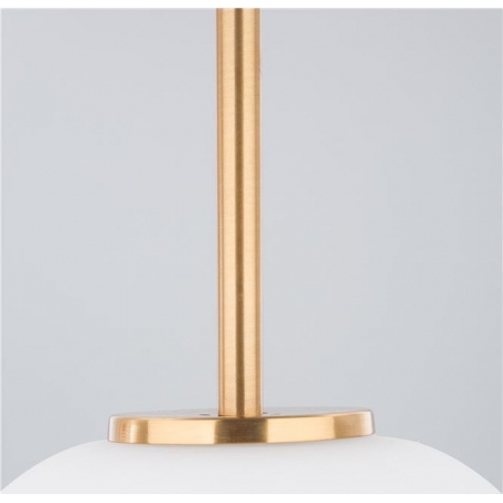 Tamo 22 white&brass glamour glass pendant lamp