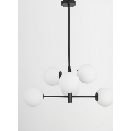 Bola 70 white&black glass balls pendant lamp