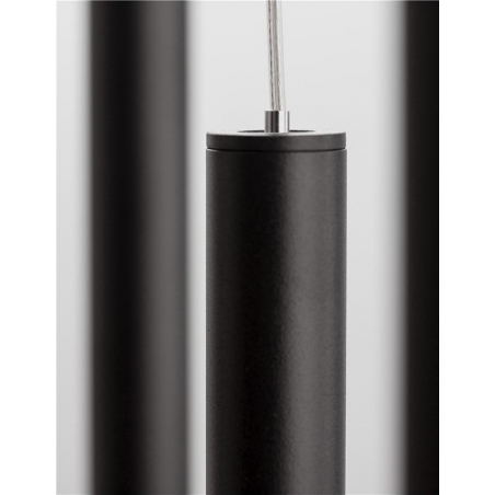 Fine 40 LED black matt tubes pendant lamp