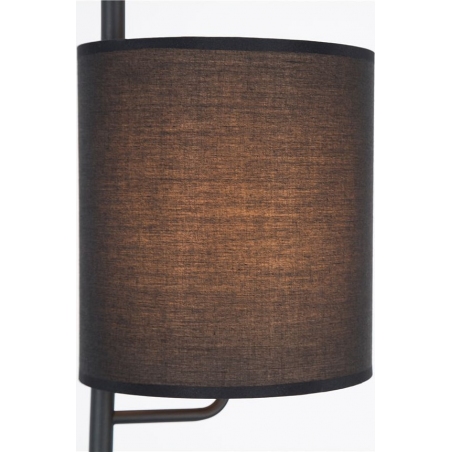 Manaya black minimalistic floor lamp with shade