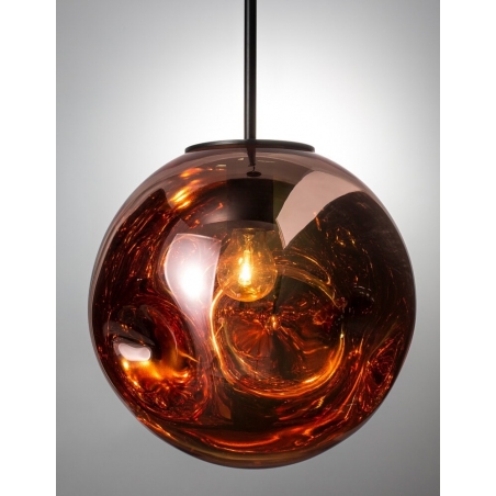 Naymar 30 black&copper glass ball designer pendant lamp