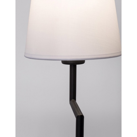Bonso white&black sand table lamp with lampshade