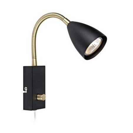 Ciro black wall lamp with switch Markslojd
