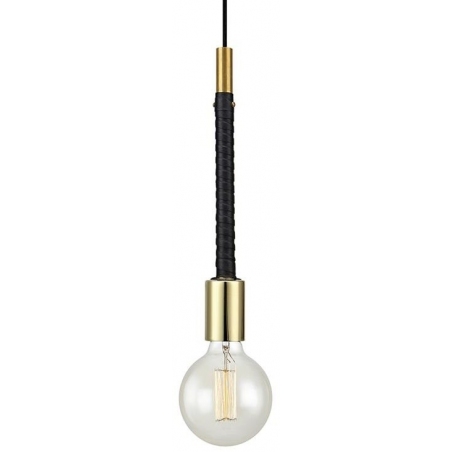 Saddle 4 brass&black industrial "bulb" pendant lamp Markslojd