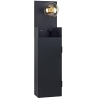 Combo black wall lamp with switch Markslojd