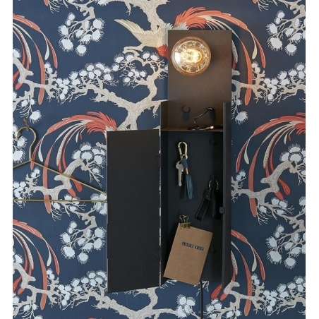 Combo black wall lamp with switch Markslojd