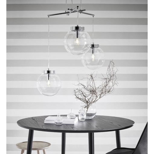 Sicily transparent glass balls pendant lamp Markslojd