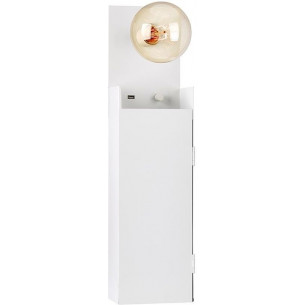 Combo white wall lamp with switch Markslojd