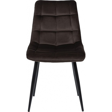 Chic Velvet black quilted velvet chair Signal