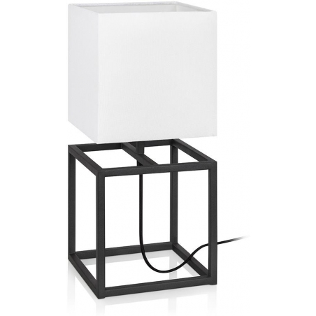 Cube 45 black&amp;white industrial table lamp Markslojd