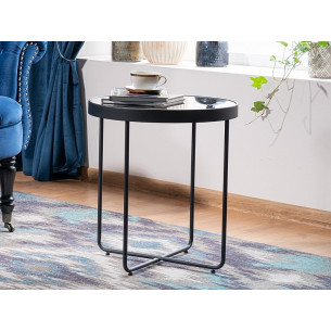 Atena black set of glass coffee tables Signal