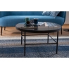 Vanessa 80 grey&black glass coffee table Signal