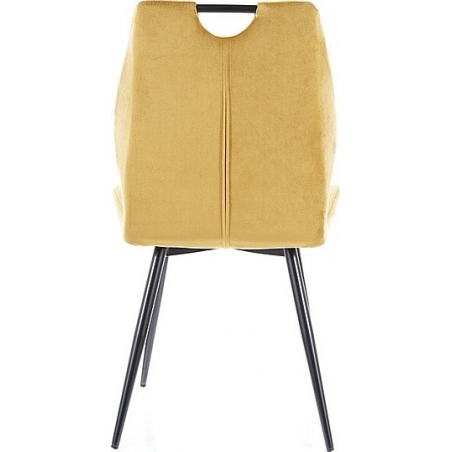 Arco yellow velvet chair Signal