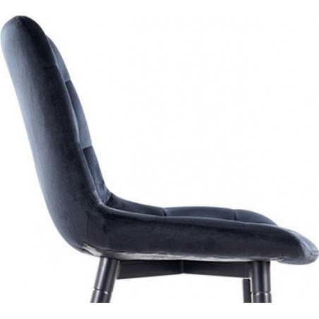Chic Velvet 60 black quilted bar chair Signal