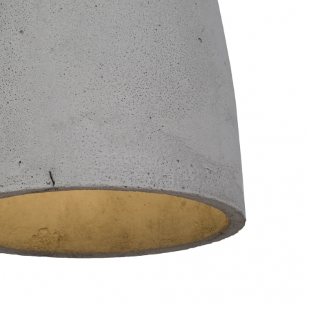 Industrialna Lampa betonowa wisząca Febe 15 Jasnoszara LoftLight do salonu i sypialni.