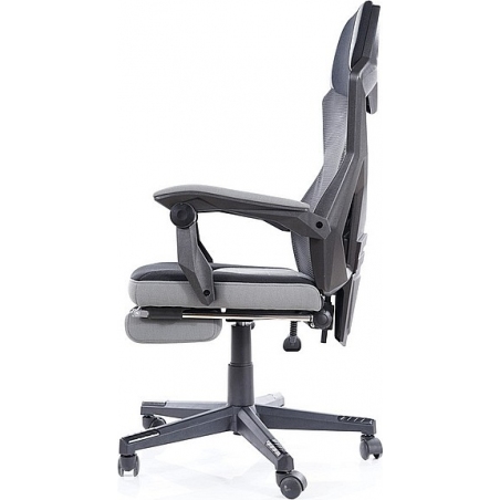 Q-939 grey&black office chair with footrest Signal